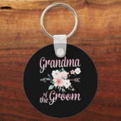 Arrow Flower Happy Grandma van de Groom Bride Husb Sleutelhanger (Voorkant)