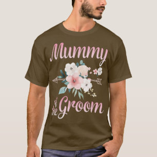 Arrow Flower Happy Mummy van de Groom Bride Husban T-shirt