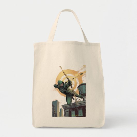 Arrow | Green Arrow Schiet vanaf Dak Tote Bag (Voorkant)