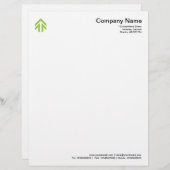 Arrow - Martian Green Briefhoofd Ontwerp (Voorkant / Achterkant)