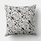 Arrow Pattern New Baby Boy Yellow Grey Owl Kussen (Achterkant)