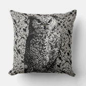 Arrow Pattern New Baby Boy Yellow Grey Owl Kussen (Voorkant)