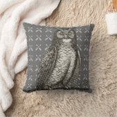 Arrow Pattern New Baby Boy's Room Grey Owl Kussen (Deken)