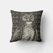 Arrow Pattern New Baby Boy's Room Grey Owl Kussen (Achterkant)