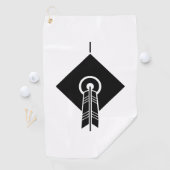 Arrow raakte doel Golf Towels Golfhanddoek (Insitu)