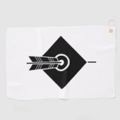 Arrow raakte doel Golf Towels Golfhanddoek (Horizontaal)
