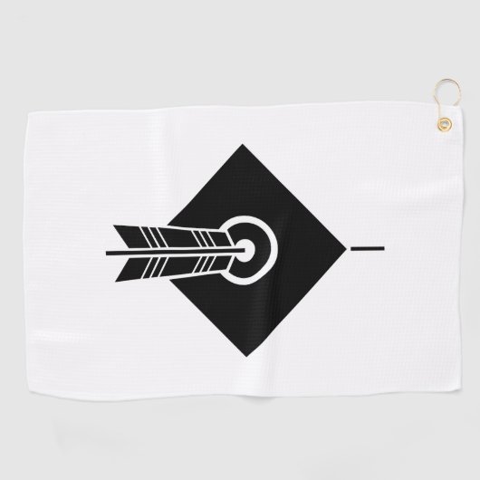 Arrow raakte doel Golf Towels Golfhanddoek (Horizontaal)