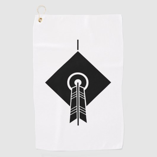 Arrow raakte doel Golf Towels Golfhanddoek (Voorkant)