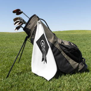 Arrow raakte doel Golf Towels Golfhanddoek
