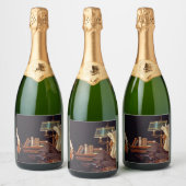 Arrow shirt Collars, American Advertisement, 1914 Sparkling Wijnetiket (Flessen)