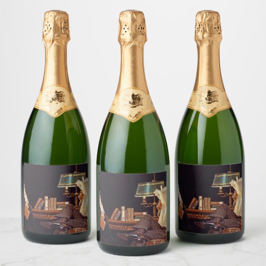 Arrow shirt Collars, American Advertisement, 1914 Sparkling Wijnetiket (Flessen)