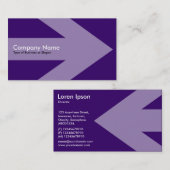 Arrow v2 - Deep Paars Visitekaartje (Voorkant / Achterkant)