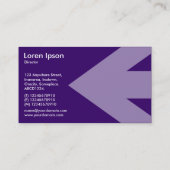 Arrow v2 - Deep Paars Visitekaartje (Achterkant)