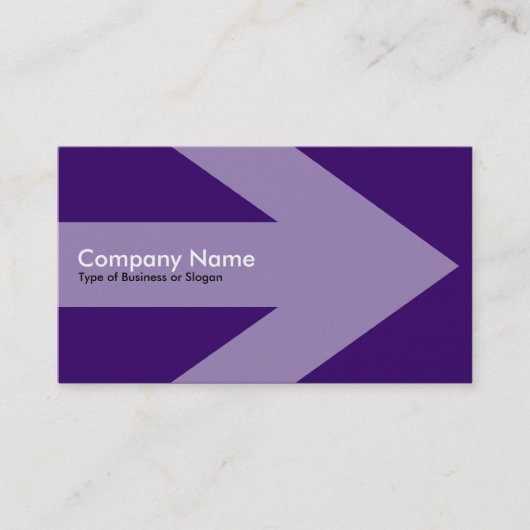 Arrow v2 - Deep Paars Visitekaartje (Voorkant)