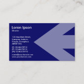 Arrow v2 - Navy Blue 00066 Visitekaartje (Achterkant)