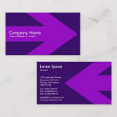 Arrow v3 (Paars) - diep Paars 330066 Visitekaartje (Voorkant / Achterkant)
