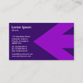 Arrow v3 (Paars) - diep Paars 330066 Visitekaartje (Achterkant)