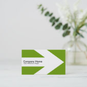 Arrow v3 (wit) - Green 669900 Visitekaartje (Staand voorkant)