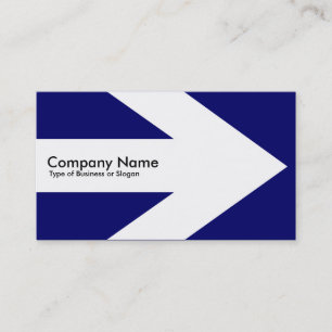 Arrow v3 (wit) - Navy Blue 00066 Visitekaartje