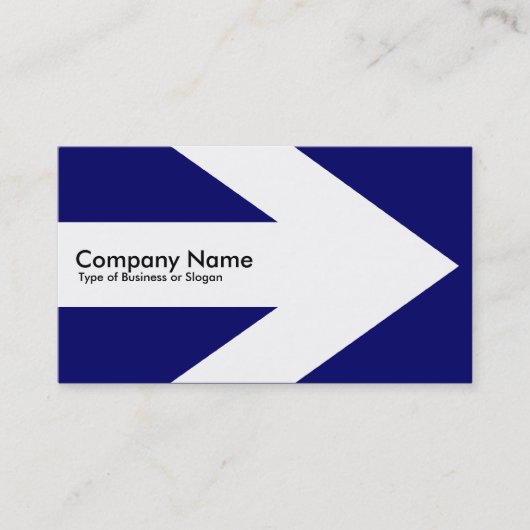 Arrow v3 (wit) - Navy Blue 00066 Visitekaartje (Voorkant)