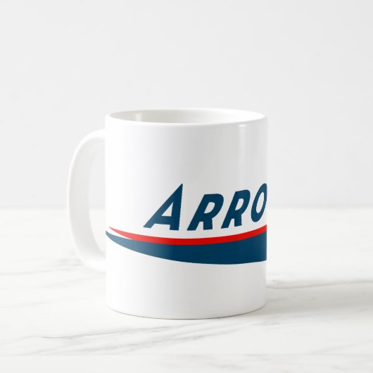 ArrowCat White 11 oz klassieke witte Mok (Voorkant links)