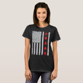 Arrowhead hunter american flag hunting arrowheads t-shirt (Voorkant volledig)