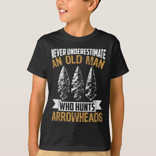 Arrowhead Hunter Shirt Oude Man Opa Arrowhead H (Voorkant)