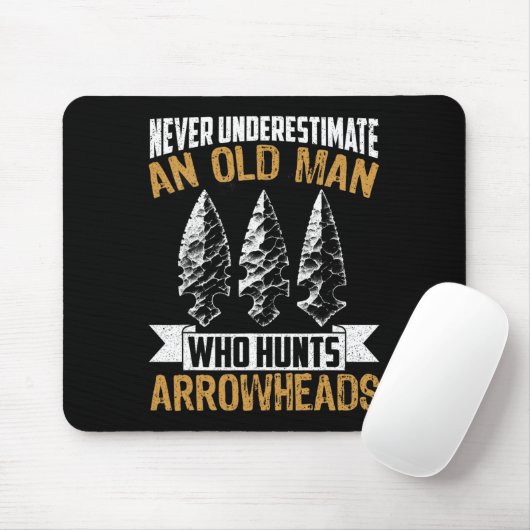 Arrowhead Hunter Shirt Oude Man Opa Arrowhead H Muismat (Met muis)