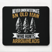 Arrowhead Hunter Shirt Oude Man Opa Arrowhead H Muismat (Voorkant)