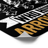 Arrowhead Hunter Shirt Oude Man Opa Arrowhead H Poster (Hoek)