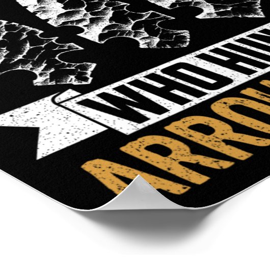 Arrowhead Hunter Shirt Oude Man Opa Arrowhead H Poster (Hoek)