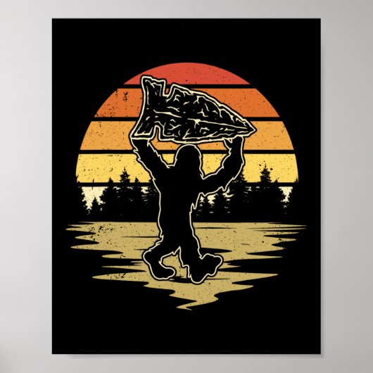 Arrowhead Hunting Bigfoot Arrowhead Hunter Poster (Voorkant)