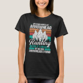 Arrowhead Hunting Humor Back Injury Surgery  Colle T-shirt (Voorkant)