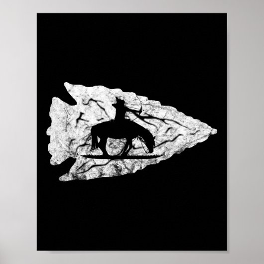 Arrowhead Hunting Native American Relic Hunter Arr Poster (Voorkant)