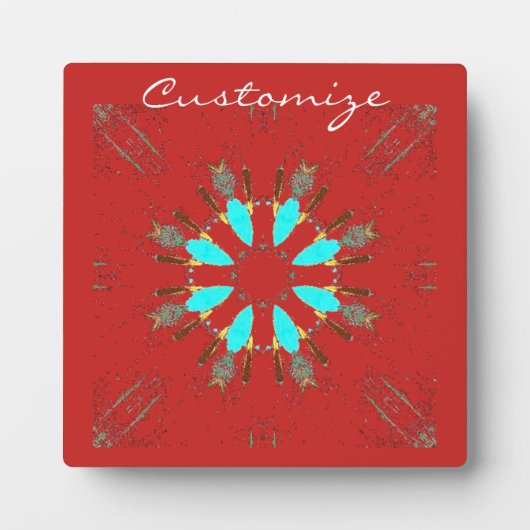 Arrowiad Feathers Pow-wow Pattern Thunder_Cove Fotoplaat (Voorkant)