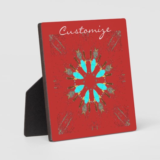 Arrowiad Feathers Pow-wow Pattern Thunder_Cove Fotoplaat (Voorkant)