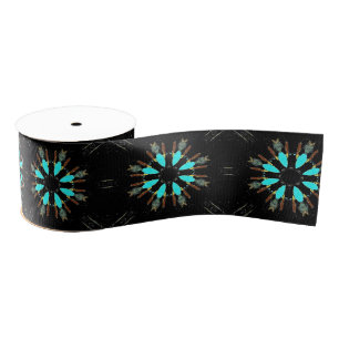 Arrowiad Feathers Pow-wow Pattern Thunder_Cove Grosgrain Lint