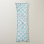 Arrowiad Feathers Pow-wow Pattern Thunder_Cove Lichaamskussen (Achterkant (Verticaal))