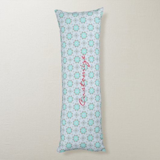 Arrowiad Feathers Pow-wow Pattern Thunder_Cove Lichaamskussen (Achterkant (Verticaal))