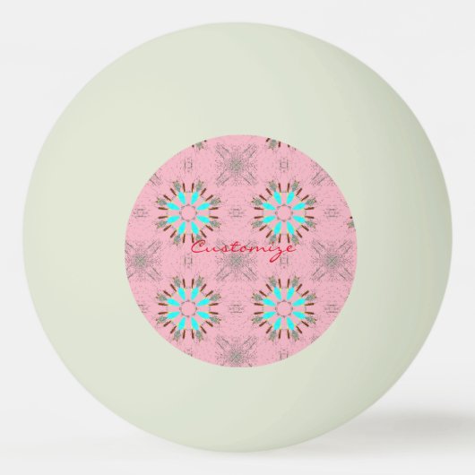 Arrowiad Feathers Pow-wow Pattern Thunder_Cove Pingpongbal (Achterkant)