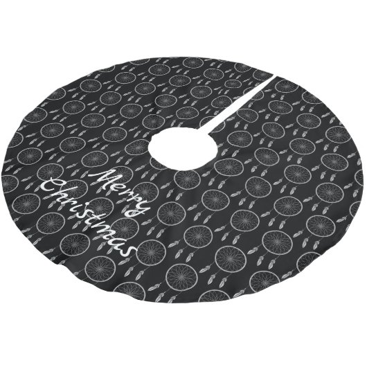 Arrowiad Feathers Pow-wow Thunder_Cove Kerstboom Rok (Gekanteld)