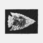 Arrowiad Hunter Indiaas Chief Relic Hunting Native Fleece Deken (Voorkant (Horizontaal))