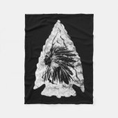 Arrowiad Hunter Indiaas Chief Relic Hunting Native Fleece Deken (Voorkant)