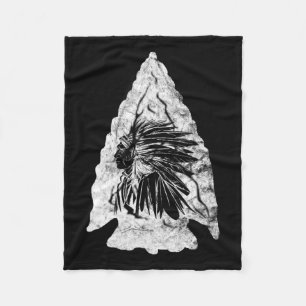 Arrowiad Hunter Indiaas Chief Relic Hunting Native Fleece Deken