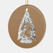 Arrowiad Hunter Indian Chief Relic Hunting Keramisch Ornament (Links)