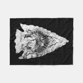 Arrowiad Hunter Native American Arrowiad Hunting Fleece Deken (Voorkant (Horizontaal))