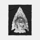 Arrowiad Hunter Native American Arrowiad Hunting Fleece Deken (Voorkant)