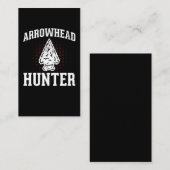 Arrowiad Hunting Funny Stone Collector Visitekaartje (Voorkant / Achterkant)