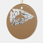 Arrowiad Hunting Native American Relic Hunter Keramisch Ornament (Links)