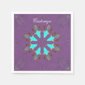 Arrowiad vethers pow-wow patroon Thunder_Cove Servet (Voorkant)